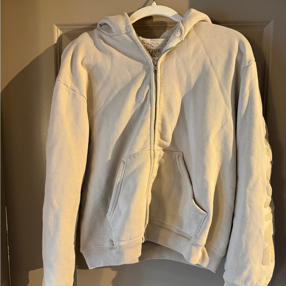 SET Active Cream Zip-Up Hoodie